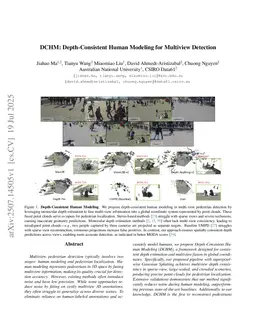 DCHM: Depth-Consistent Human Modeling for Multiview Detection