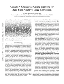 Conan: A Chunkwise Online Network for Zero-Shot Adaptive Voice Conversion