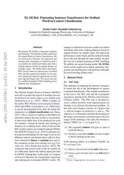 XL-DURel: Finetuning Sentence Transformers for Ordinal Word-in-Context Classification