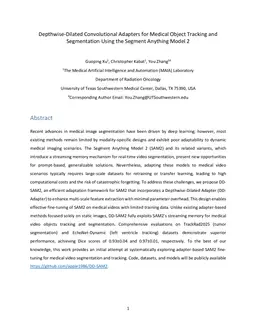 Depthwise-Dilated Convolutional Adapters for Medical Object Tracking and Segmentation Using the Segment Anything Model 2