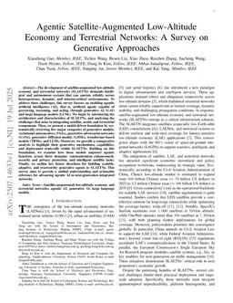 Agentic Satellite-Augmented Low-Altitude Economy and Terrestrial Networks: A Survey on Generative Approaches