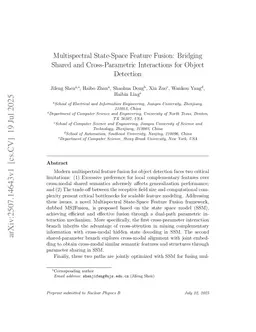 Multispectral State-Space Feature Fusion: Bridging Shared and Cross-Parametric Interactions for Object Detection