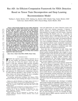 Rec-AD: An Efficient Computation Framework for FDIA Detection Based on Tensor Train Decomposition and Deep Learning Recommendation Model