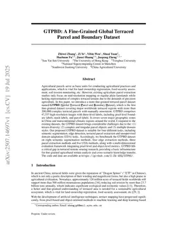 GTPBD: A Fine-Grained Global Terraced Parcel and Boundary Dataset