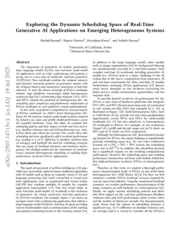 Exploring the Dynamic Scheduling Space of Real-Time Generative AI Applications on Emerging Heterogeneous Systems