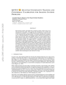 QUTCC: Quantile Uncertainty Training and Conformal Calibration for Imaging Inverse Problems