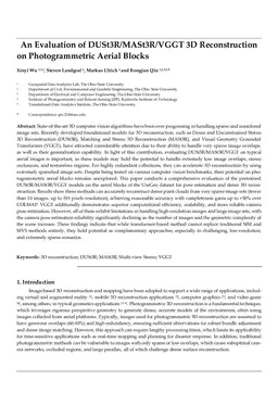 An Evaluation of DUSt3R/MASt3R/VGGT 3D Reconstruction on Photogrammetric Aerial Blocks