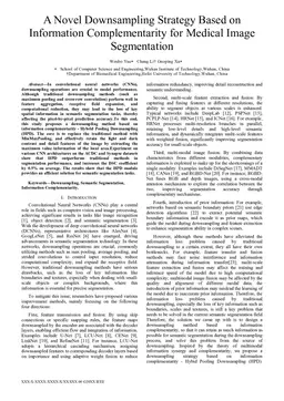A Novel Downsampling Strategy Based on Information Complementarity for Medical Image Segmentation
