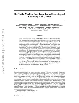 The Tsetlin Machine Goes Deep: Logical Learning and Reasoning With Graphs
