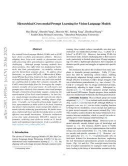 Hierarchical Cross-modal Prompt Learning for Vision-Language Models