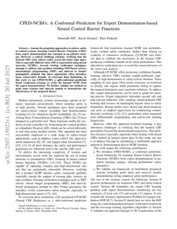 CPED-NCBFs: A Conformal Prediction for Expert Demonstration-based Neural Control Barrier Functions