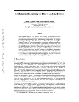 Reinforcement Learning for Flow-Matching Policies