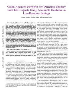 Graph Attention Networks for Detecting Epilepsy from EEG Signals Using Accessible Hardware in Low-Resource Settings