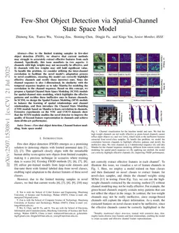 Few-Shot Object Detection via Spatial-Channel State Space Model