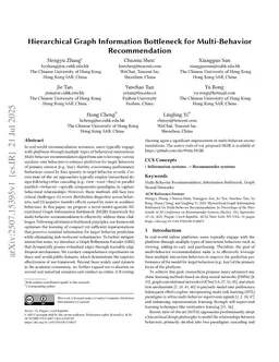 Hierarchical Graph Information Bottleneck for Multi-Behavior Recommendation