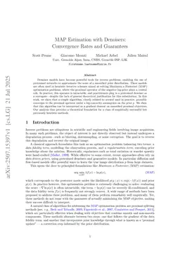 MAP Estimation with Denoisers: Convergence Rates and Guarantees