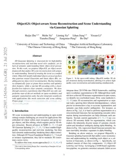 ObjectGS: Object-aware Scene Reconstruction and Scene Understanding via Gaussian Splatting