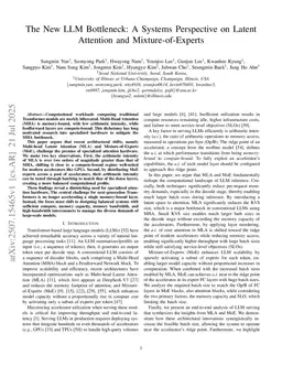Rethinking LLM Inference Bottlenecks: Insights from Latent Attention and Mixture-of-Experts