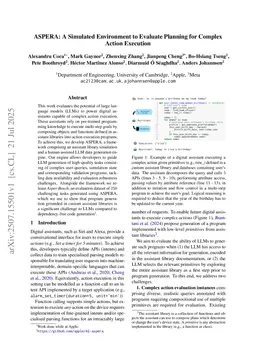ASPERA: A Simulated Environment to Evaluate Planning for Complex Action Execution