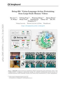 Being-H0: Vision-Language-Action Pretraining from Large-Scale Human Videos