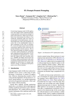 P3: Prompts Promote Prompting