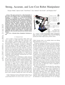 Strong, Accurate, and Low-Cost Robot Manipulator