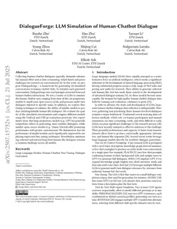 DialogueForge: LLM Simulation of Human-Chatbot Dialogue