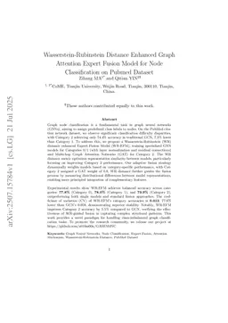 Graph Attention Specialized Expert Fusion Model for Node Classification: Based on Cora and Pubmed Datasets