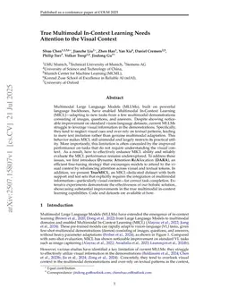 True Multimodal In-Context Learning Needs Attention to the Visual Context