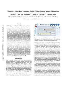 The Other Mind: How Language Models Exhibit Human Temporal Cognition