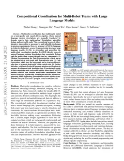 Compositional Coordination for Multi-Robot Teams with Large Language Models