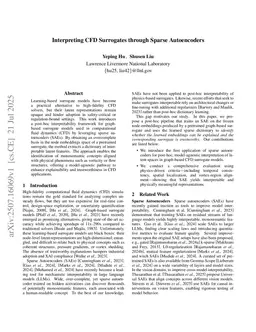 Interpreting CFD Surrogates through Sparse Autoencoders
