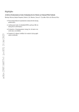 AI-driven Orchestration at Scale: Estimating Service Metrics on National-Wide Testbeds