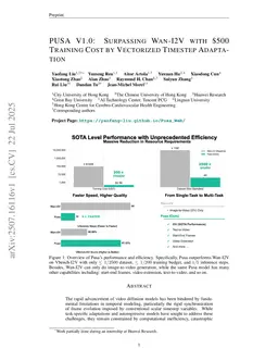 PUSA V1.0: Surpassing Wan-I2V with $500 Training Cost by Vectorized Timestep Adaptation