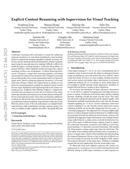 Explicit Context Reasoning with Supervision for Visual Tracking