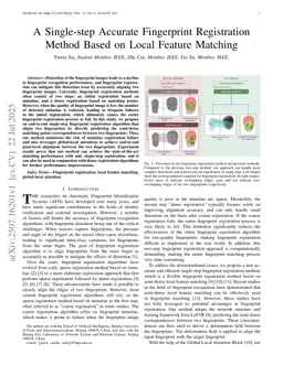 A Single-step Accurate Fingerprint Registration Method Based on Local Feature Matching