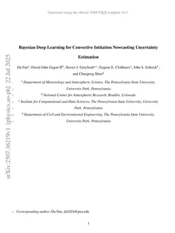 Bayesian Deep Learning for Convective Initiation Nowcasting Uncertainty Estimation