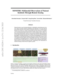 MONITRS: Multimodal Observations of Natural Incidents Through Remote Sensing