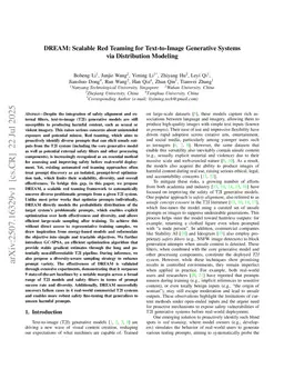 DREAM: Scalable Red Teaming for Text-to-Image Generative Systems via Distribution Modeling
