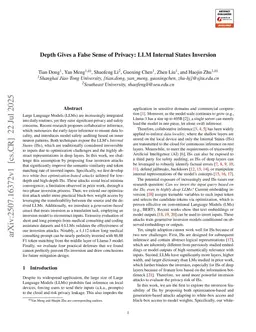 Depth Gives a False Sense of Privacy: LLM Internal States Inversion