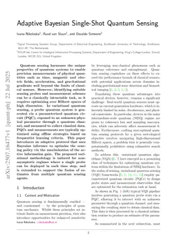 Adaptive Bayesian Single-Shot Quantum Sensing
