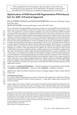 Optimization of DNN-based HSI Segmentation FPGA-based SoC for ADS: A Practical Approach