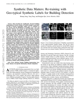 Synthetic Data Matters: Re-training with Geo-typical Synthetic Labels for Building Detection