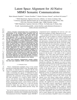 Latent Space Alignment for AI-Native MIMO Semantic Communications