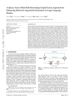 A Query-Aware Multi-Path Knowledge Graph Fusion Approach for Enhancing Retrieval-Augmented Generation in Large Language Models