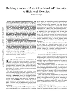 Building a robust OAuth token based API Security: A High level Overview