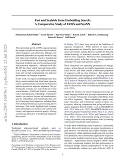 Fast and Scalable Gene Embedding Search: A Comparative Study of FAISS and ScaNN