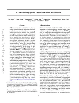 SADA: Stability-guided Adaptive Diffusion Acceleration