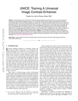 UNICE: Training A Universal Image Contrast Enhancer