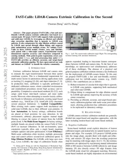 FAST-Calib: LiDAR-Camera Extrinsic Calibration in One Second